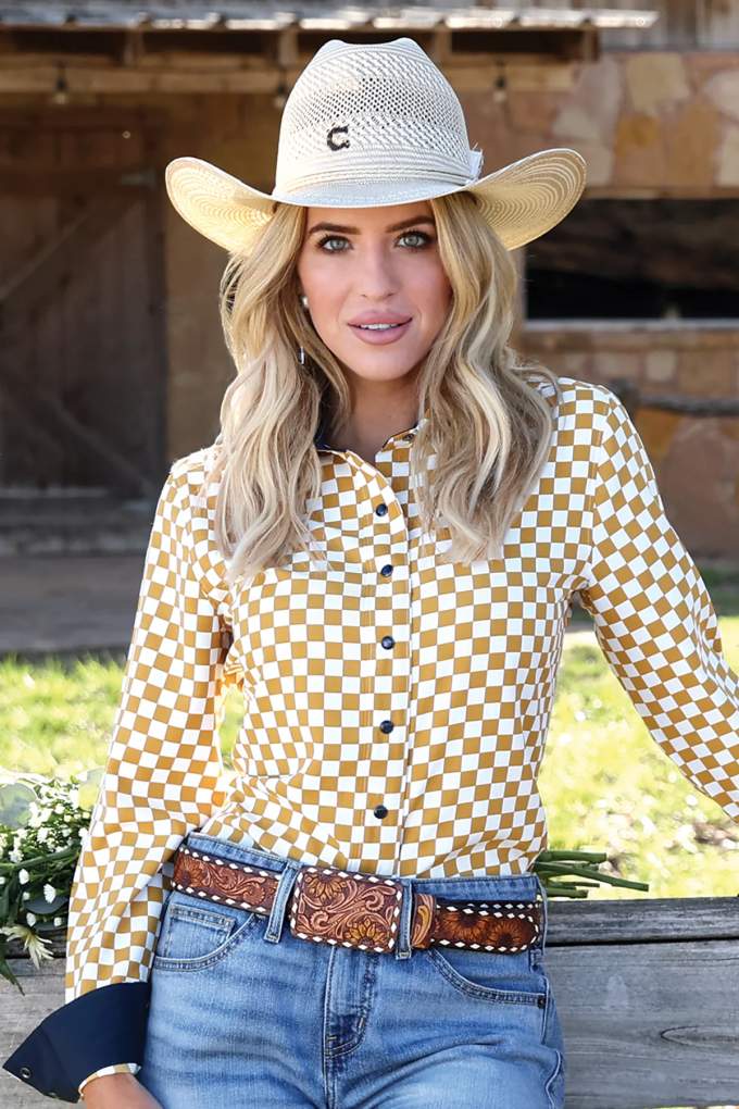 Cruel Girl Ladies Checkered CTW7529002 Shirt