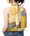 Cruel Girl Ladies Patchwork Chiffon Sleeveless Blouse
