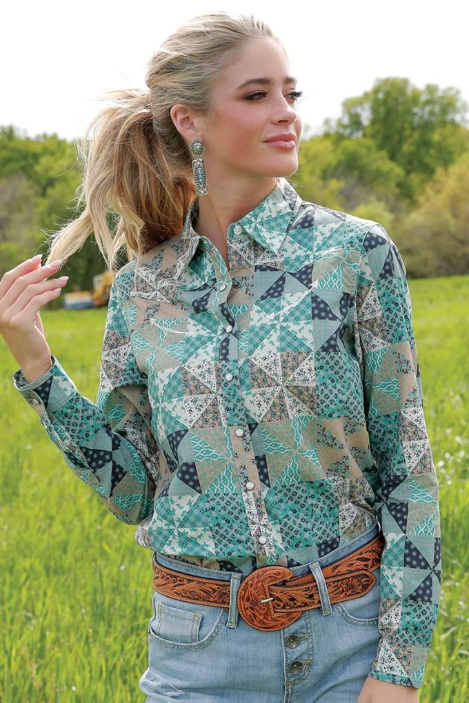 Cruel Girl Ladies Pinwheel CTW7398009 Shirt