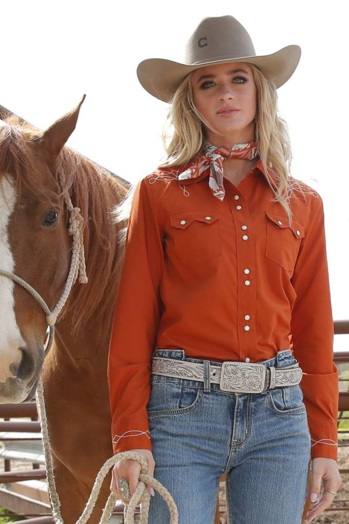 Cruel Girl Ladies Western CTW7501001 Shirt