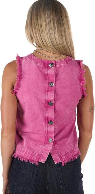 Cruel Girl Ladies Frilled Sleeveless Top