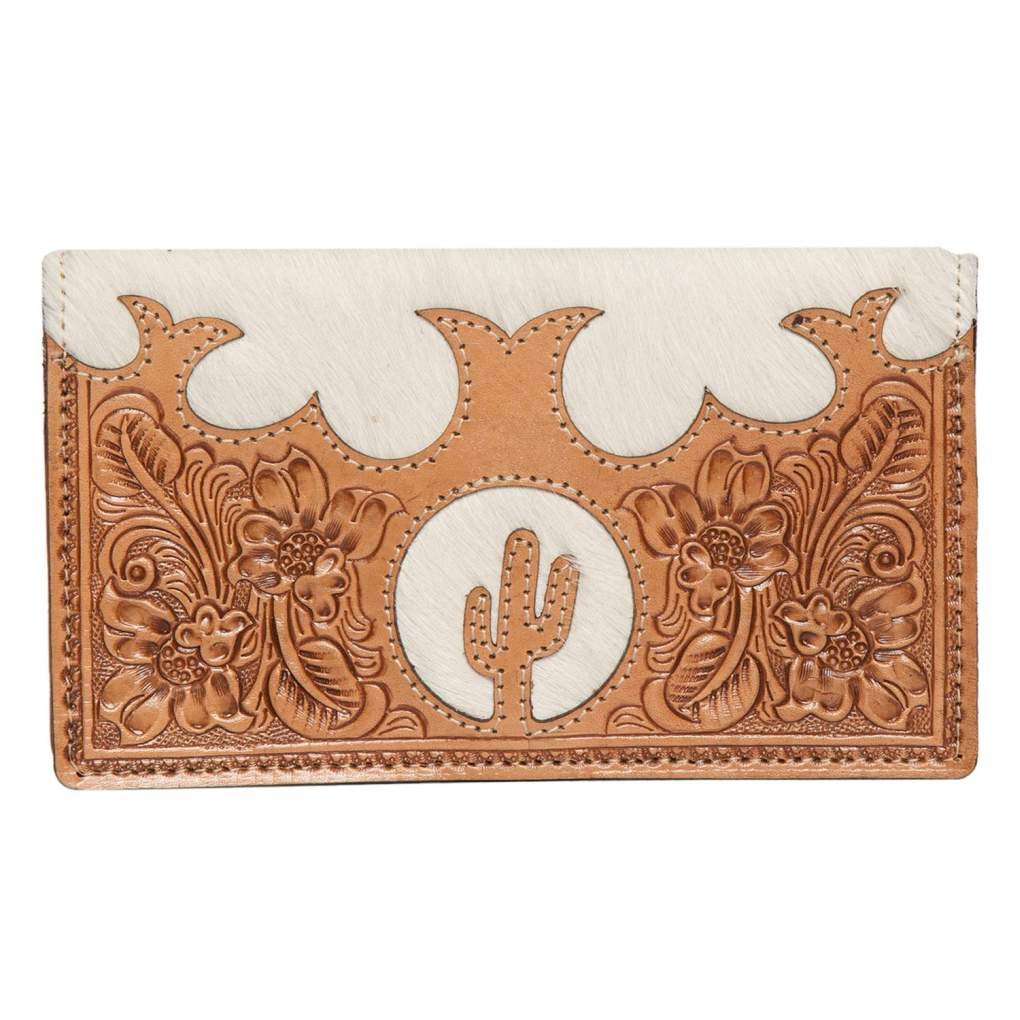 Design Edge Sandy Wallet Tan Tooled