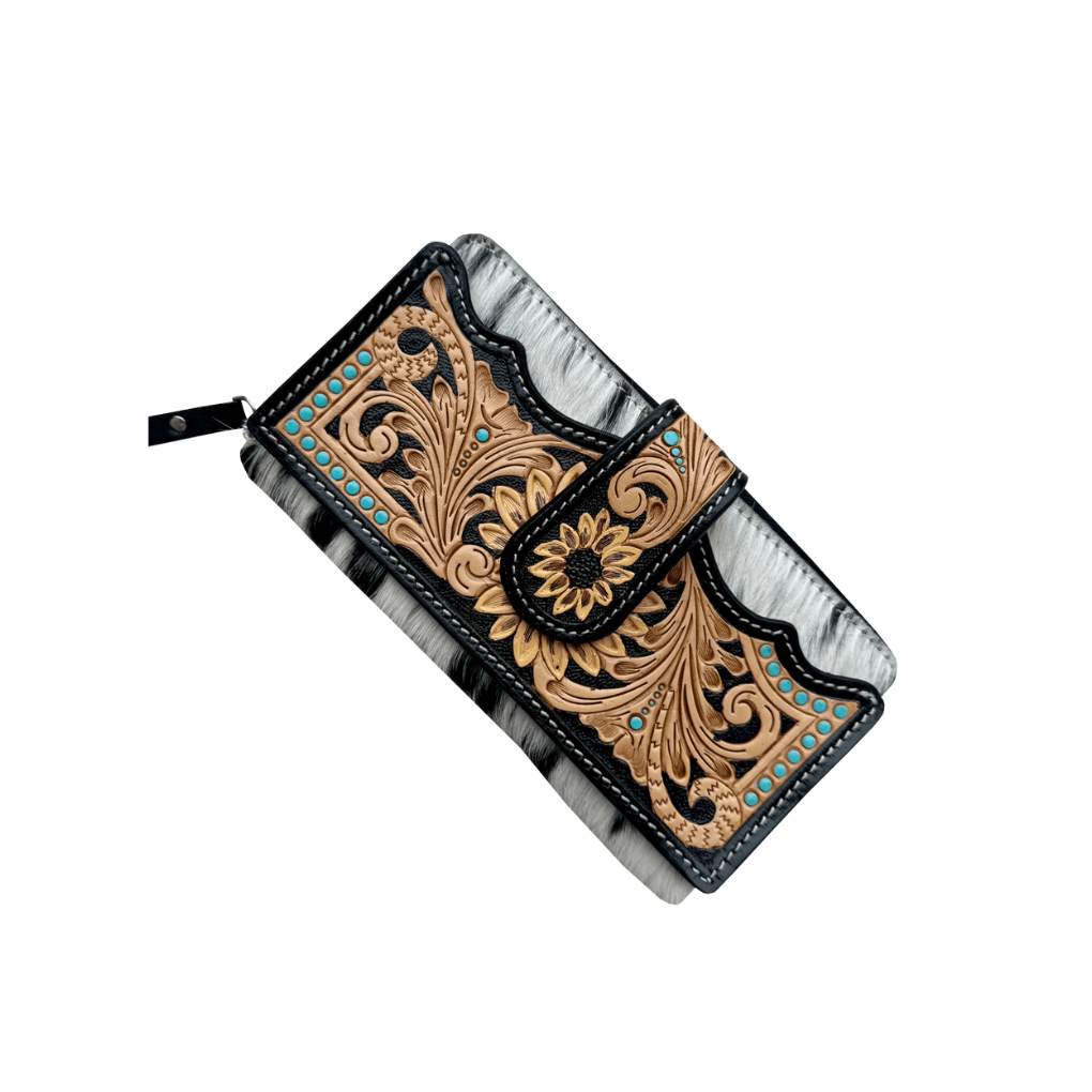 Design Edge Merida Sunflower Wallet Black/White