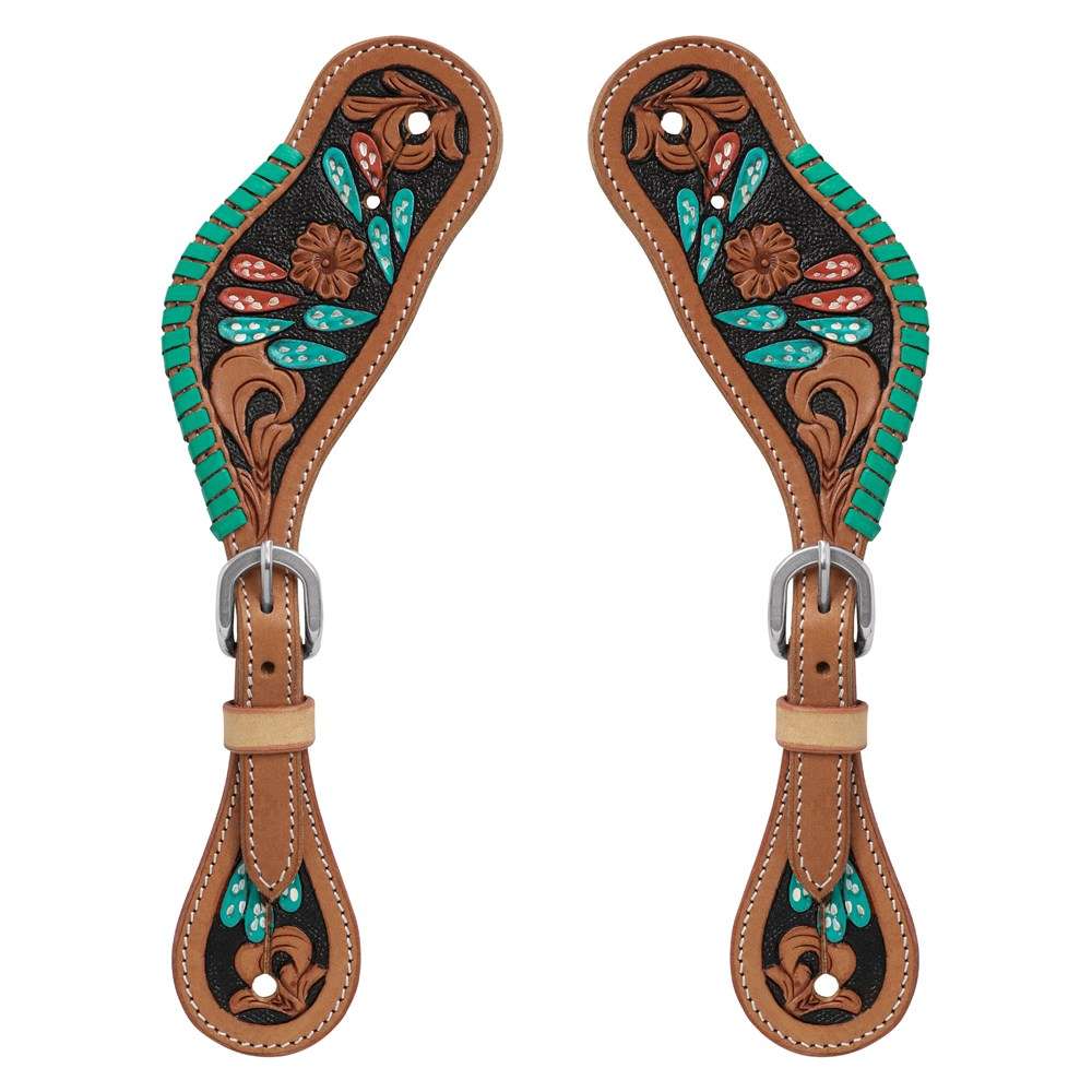 Fort Worth Cactus Turquoise Spur Straps