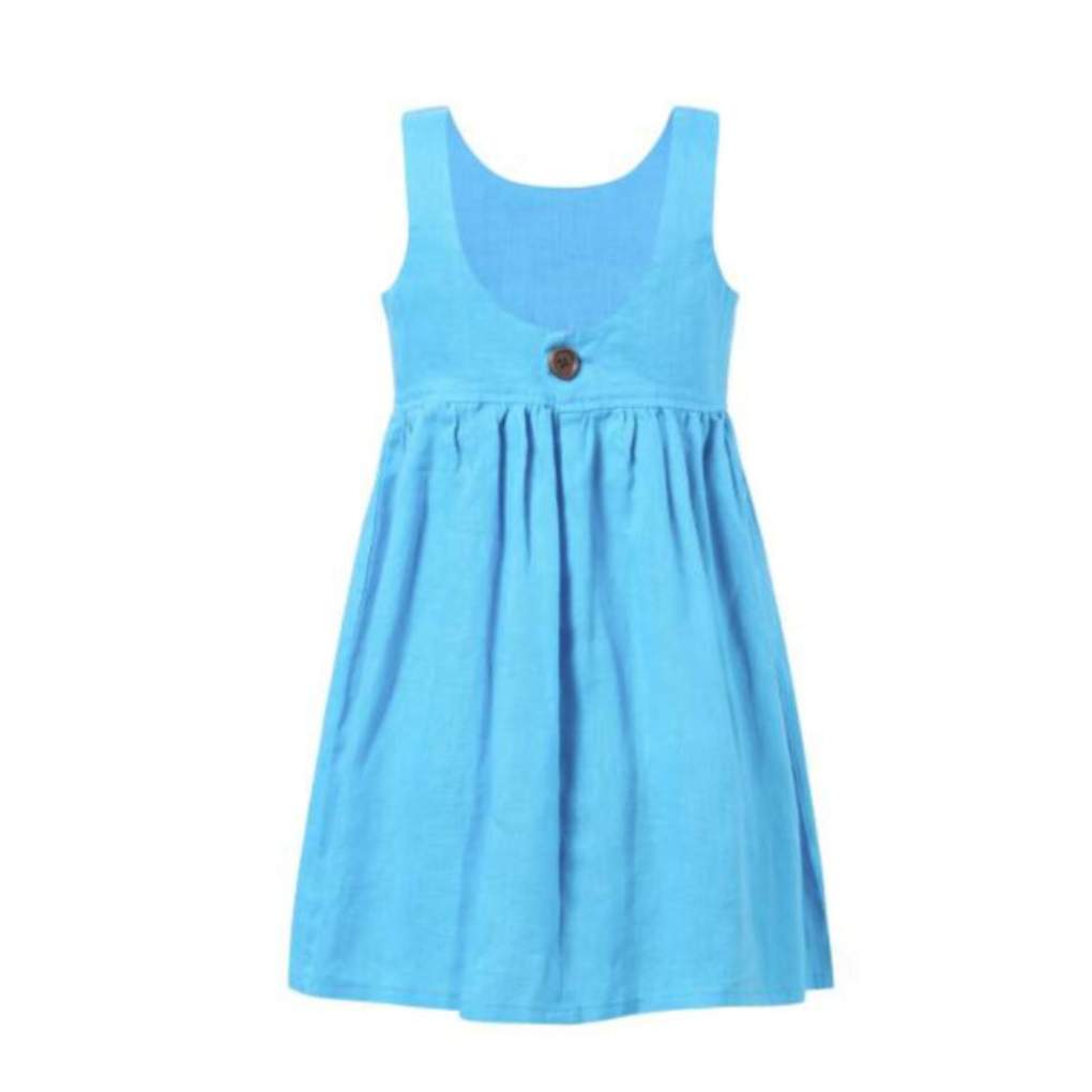 Pilbara Girls Linen Sundress Atoll