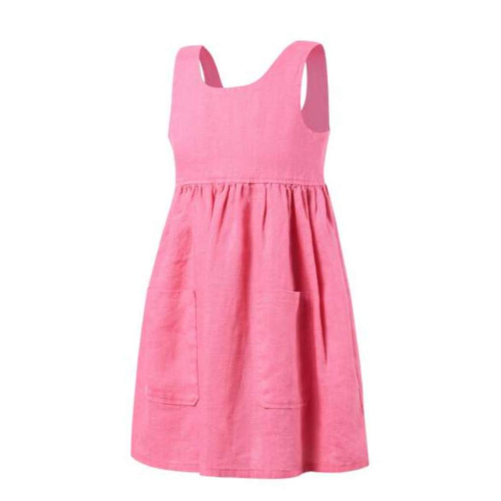 Pilbara Girls Linen Sundress Lipstick