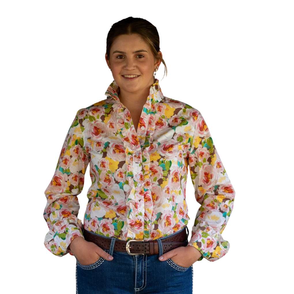 Grovers Ladies Britany Ruffles Shirt