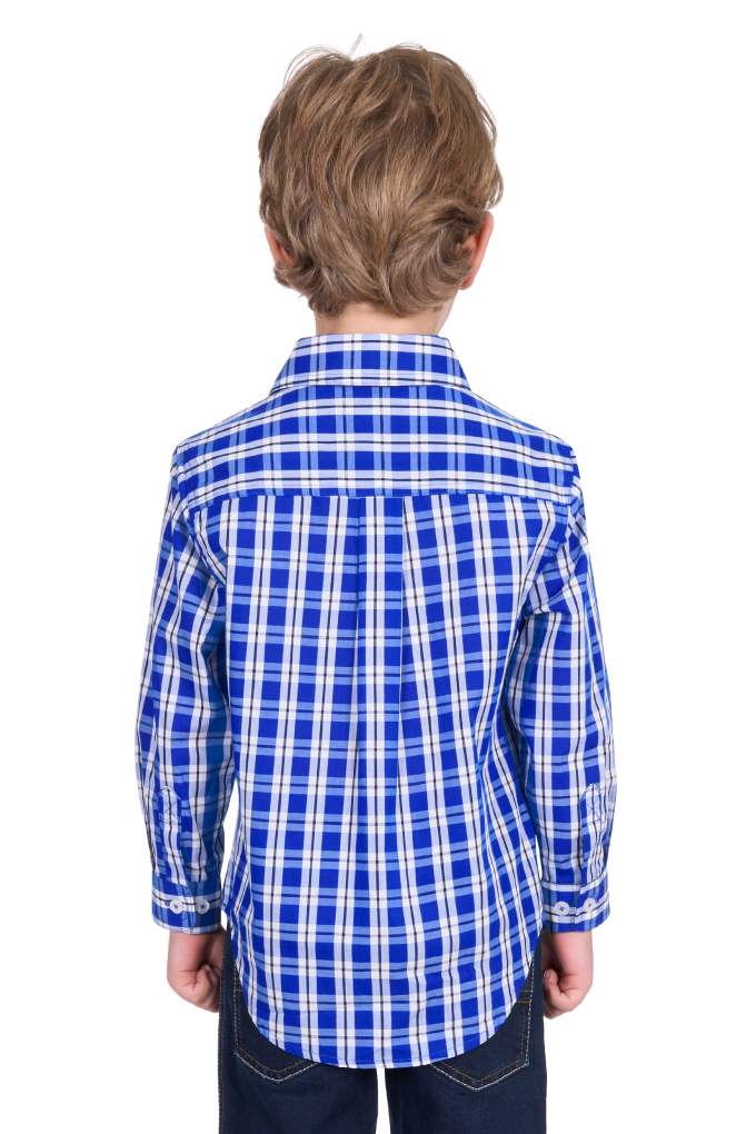 Hard Slog Kids Levers Plaid Half Placket Shirt
