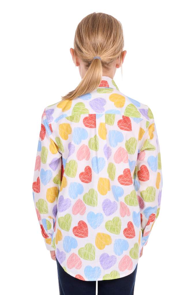 Hard Slog Kids Polly Hearts Workshirt