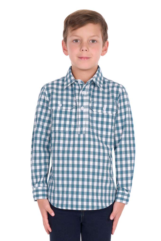 Hard Slog Kids River Check Workshirt