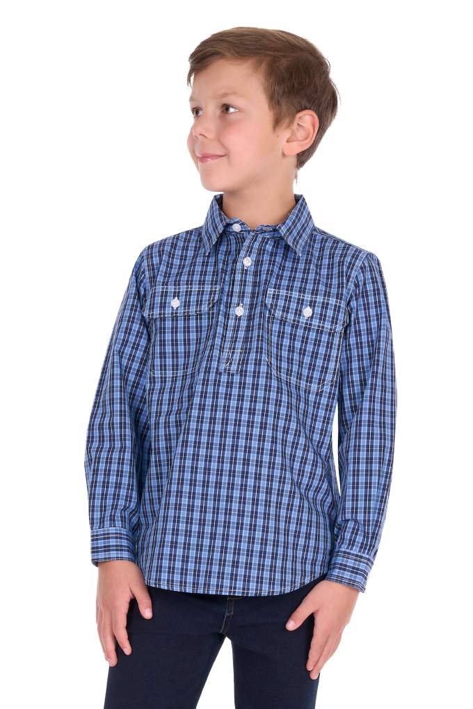 Hard Slog Kids Wyatt Plaid Workshirt