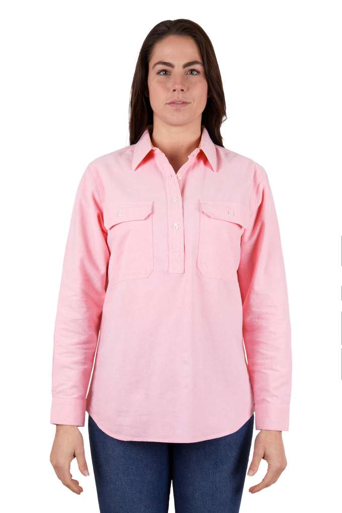 Hard Slog Ladies Jas Half Placket Workshirt