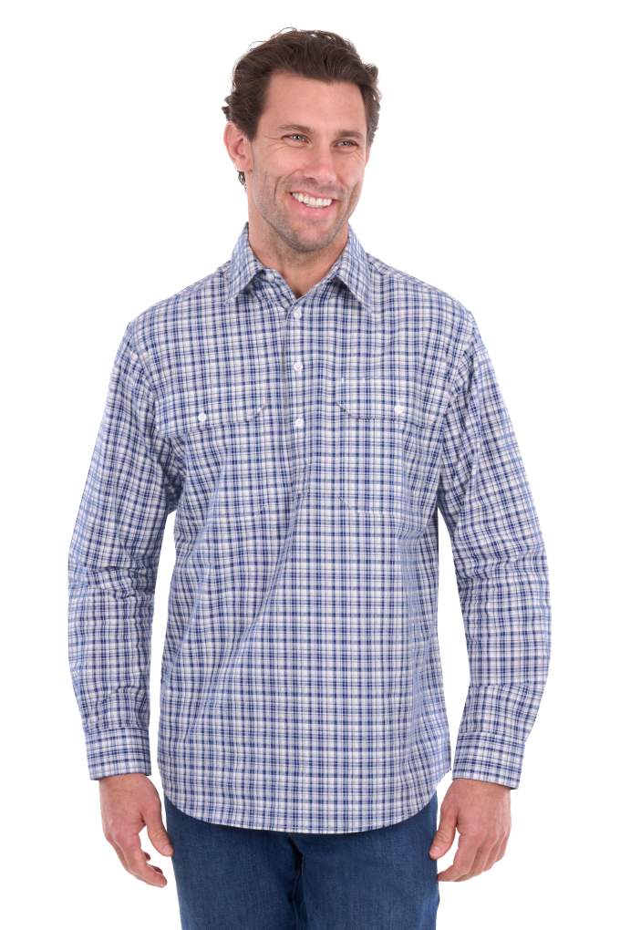 Hard Slog Mens Brooks Plaid Workshirt