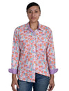 JCA Ladies Abbey White Wildflowers Workshirt