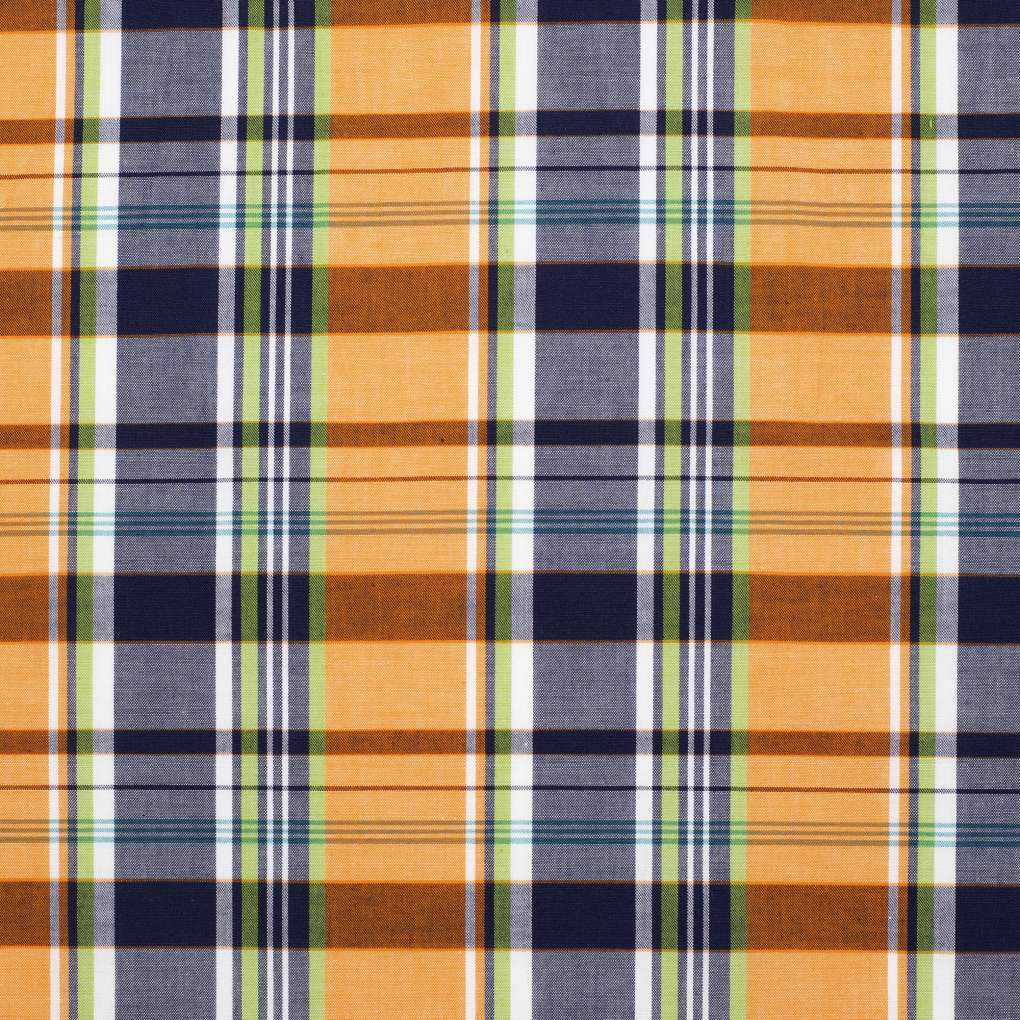 JCA Mens Austin Orange/Navy Plaid Workshirt