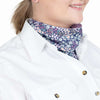 JCA Carlee Navy Babies Breath/Orchid Double Sided Scarf