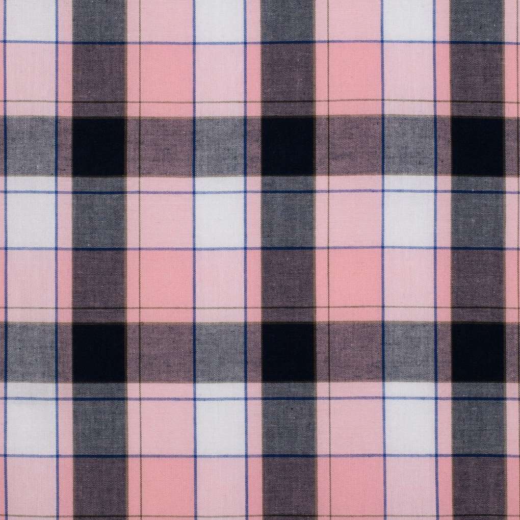 JCA Girls Harper Light Pink Navy Plaid Workshirt