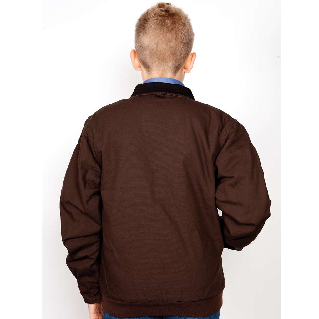 Just Country Junior Diamantina Jacket Chocolate