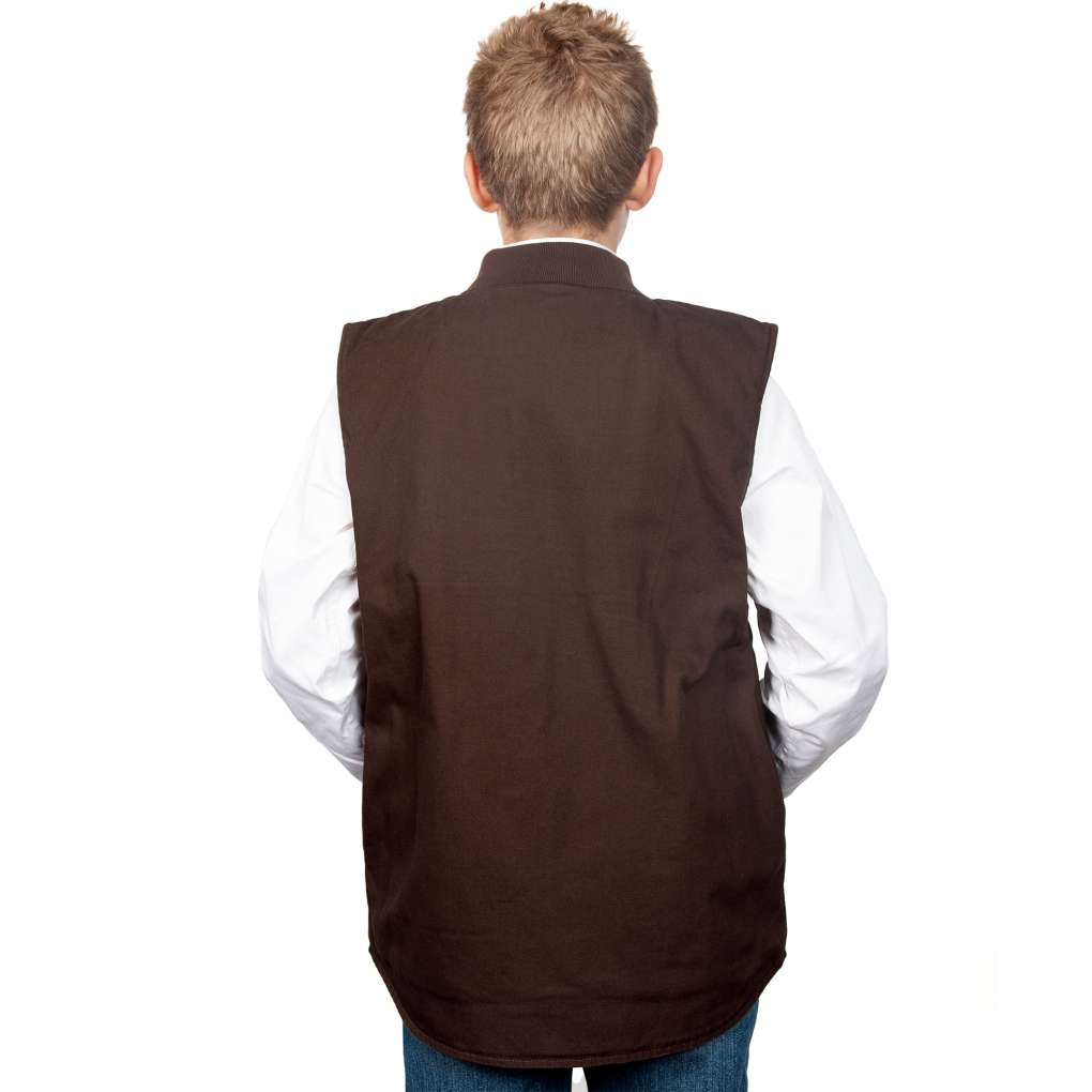 Just Country Junior Diamantina Vest Chocolate