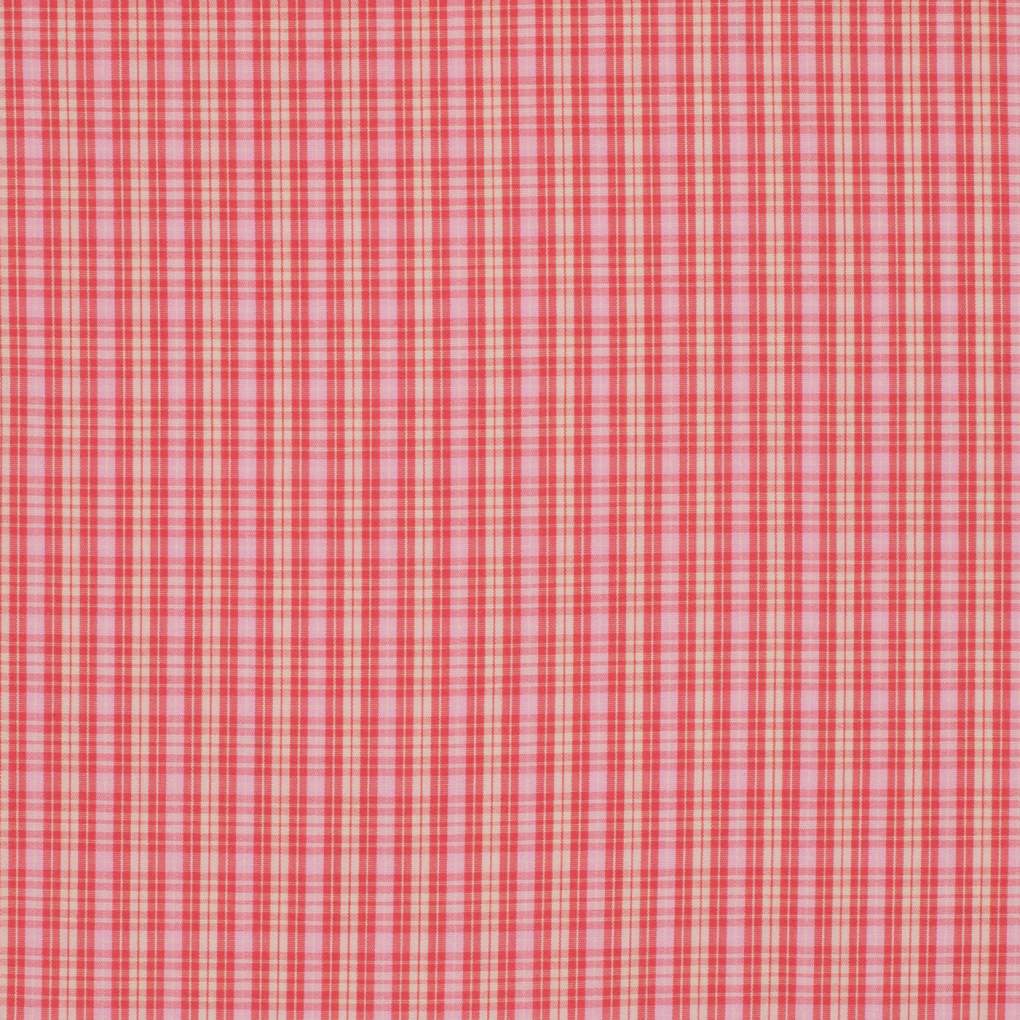 JCA Ladies Abbey Frills Light Pink/Pink Plaid Workshirt