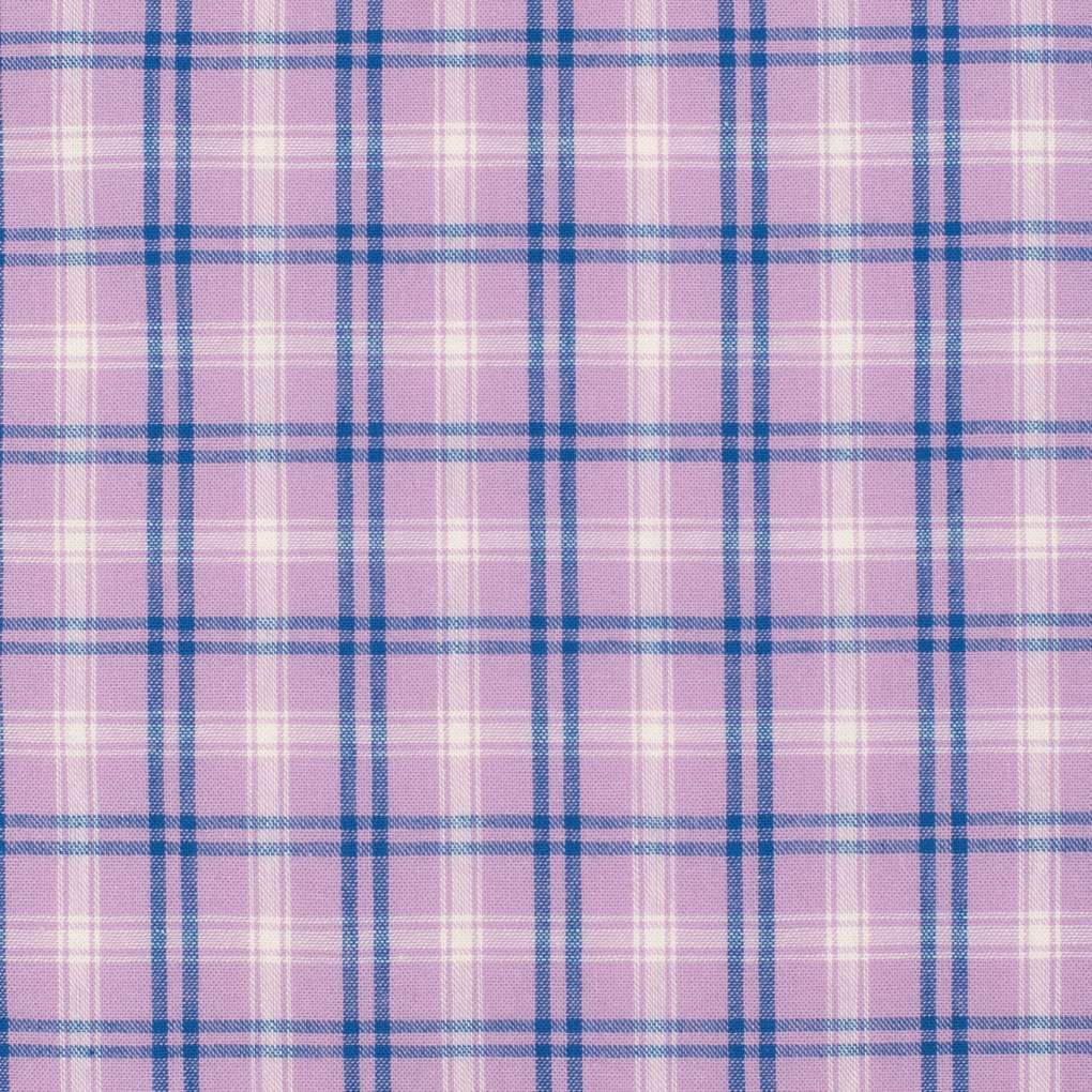 JCA Ladies Georgie Orchid/Royal Blue Check Workshirt