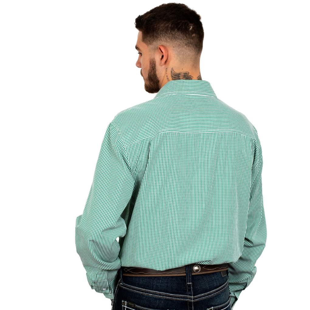 JCA Mens Austin Mini Check Ivy Workshirt