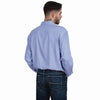 JCA Mens Evan Bamboo Workshirt Blue Houndstooth