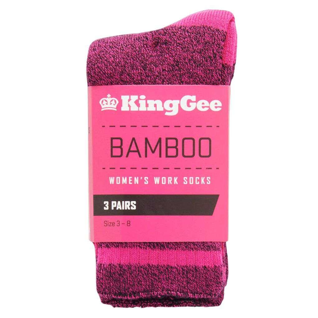 King Gee Ladies Bamboo Sock 3pk