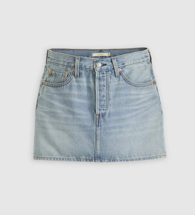 Levi Ladies Icon Skirt Light Stonewash