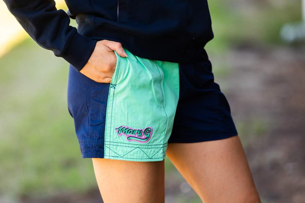 MaryG Classic Harlequin Panel Shorts