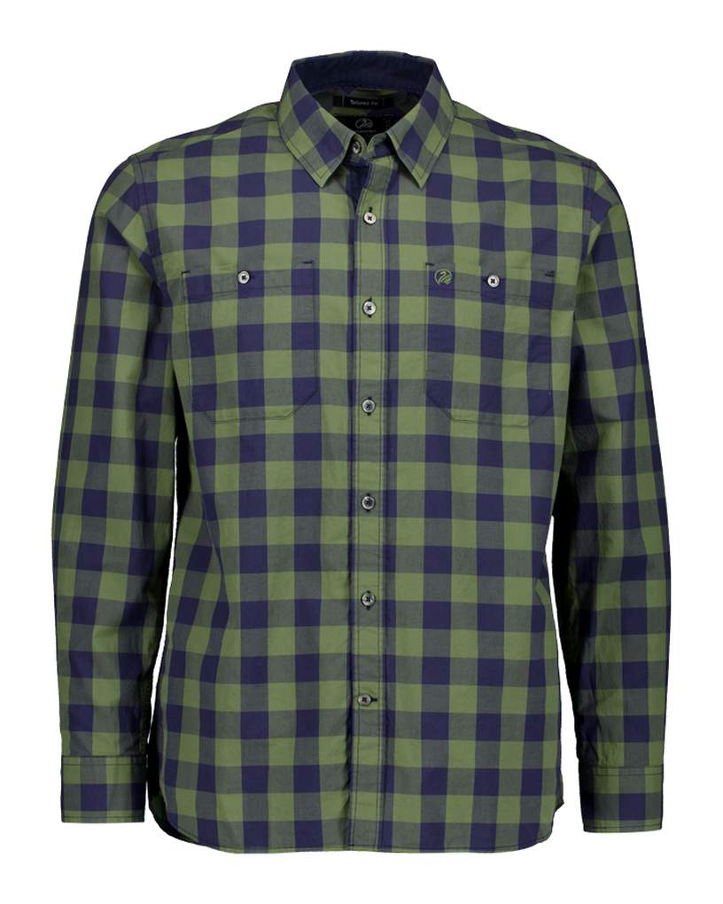 Swanndri Mens Matarangi Shirt Clover/Navy