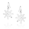 Montana Spur Rowel Silver Earring