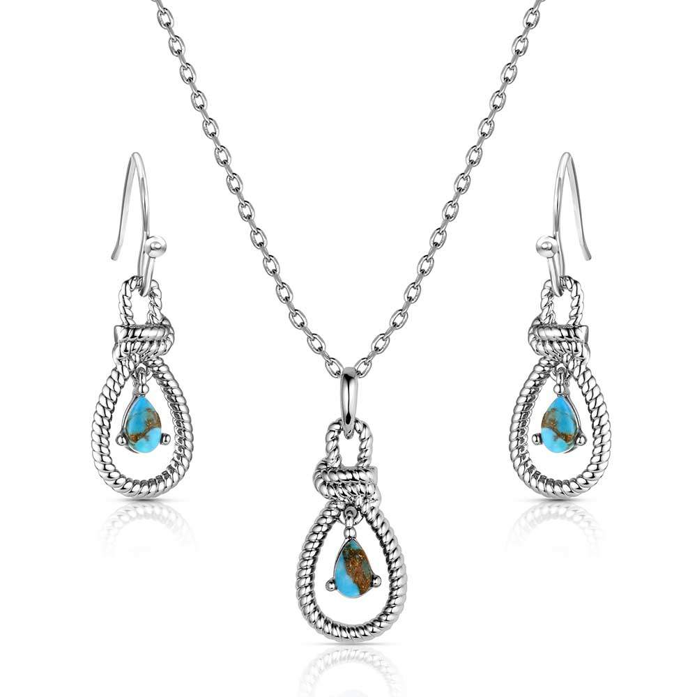 Montana Turquoise Tear Drop Jewellery Set