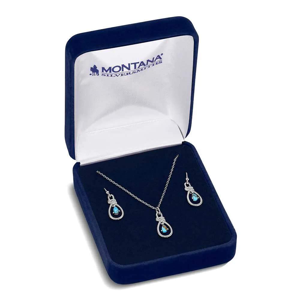 Montana Turquoise Tear Drop Jewellery Set
