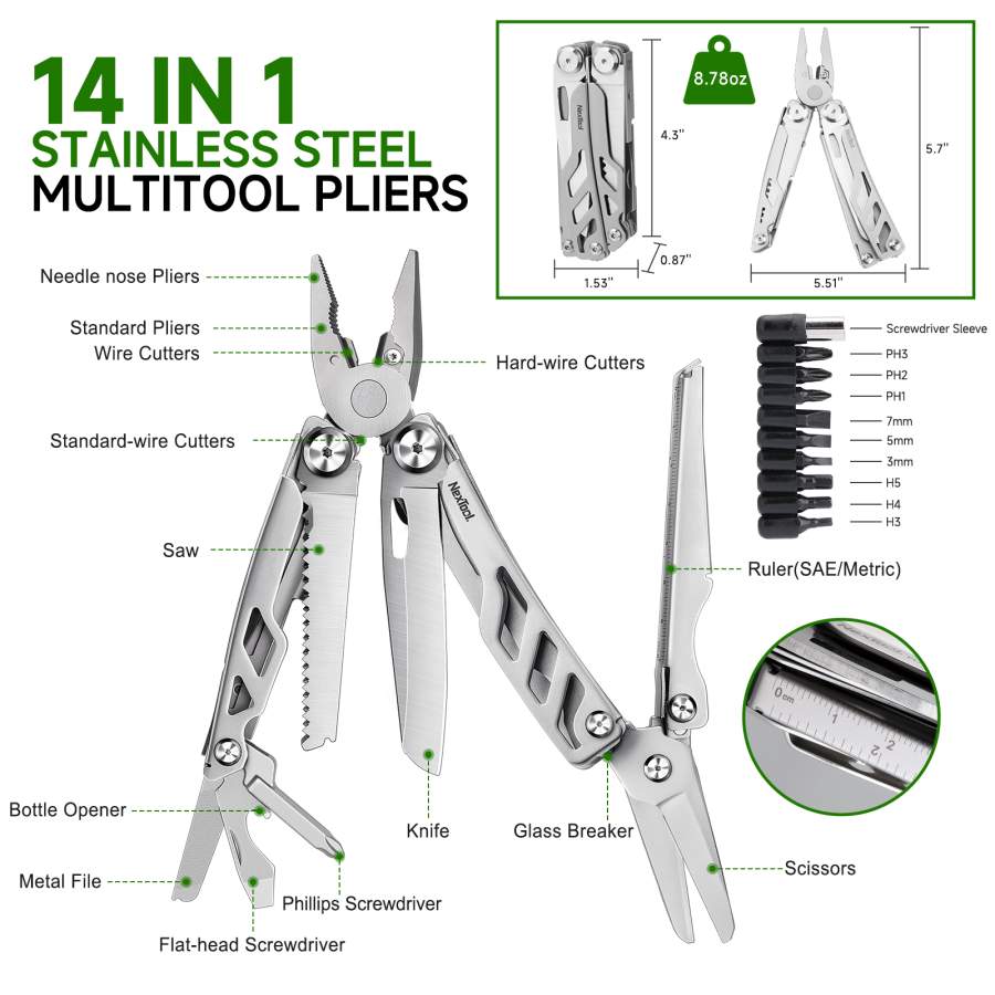 Nextool Flagship Max M/Tool W/Sheath