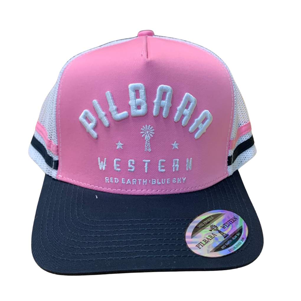Pilbara Classic Cap Pink/White