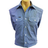 Ritemate Pilbara Mens Sm Check Dble Pkt Shirt