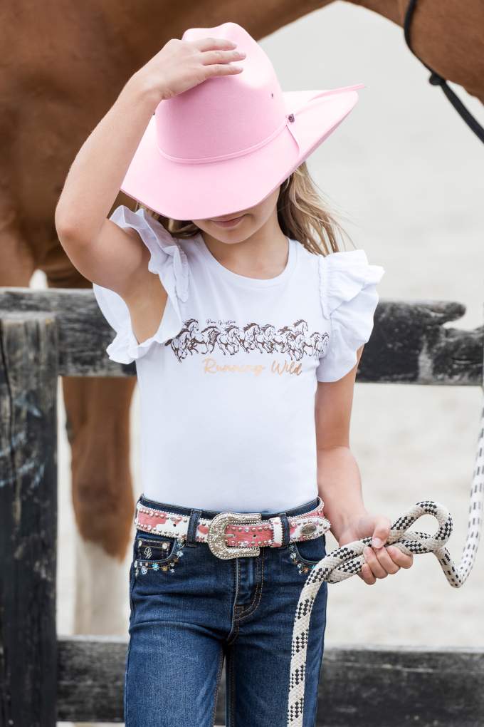 Pure Western Kids Cyclone Hat Pink