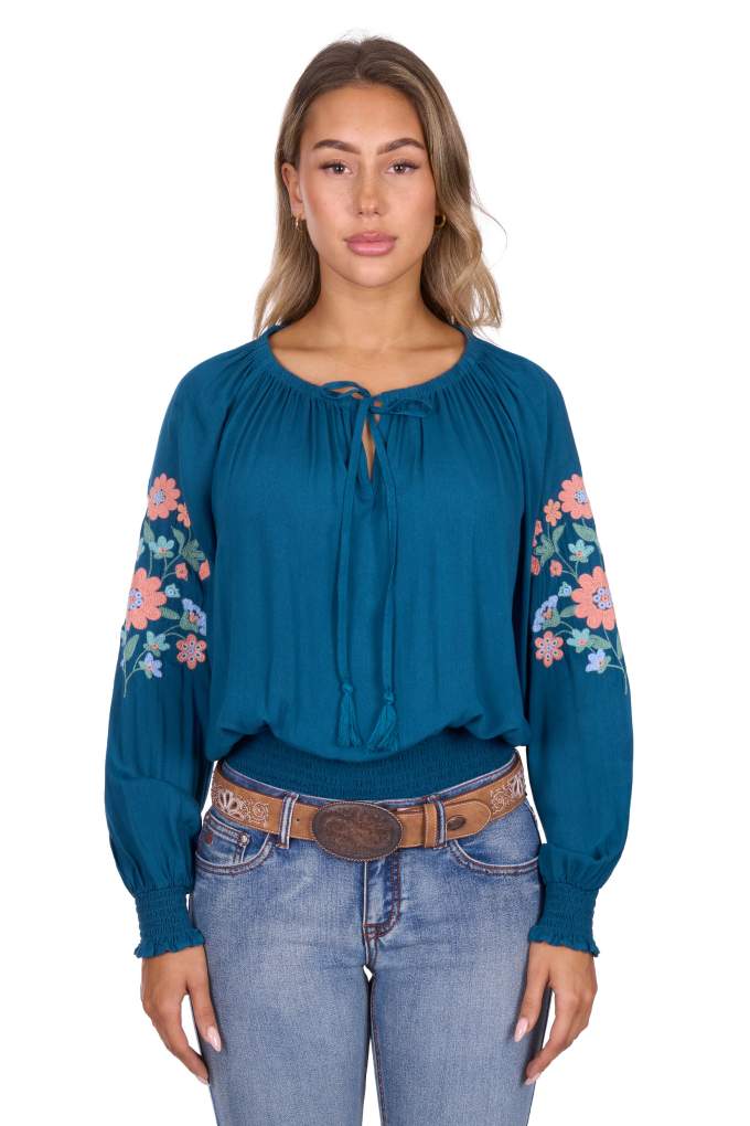 Pure Western Ladies Melina L/S Blouse