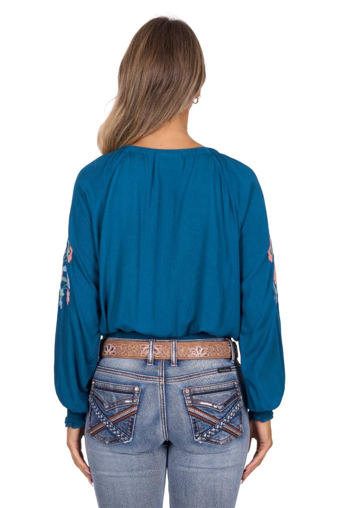 Pure Western Ladies Melina L/S Blouse