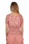 Pure Western Ladies Montana Shirred Blouse