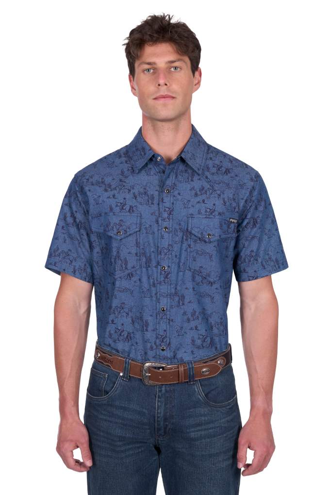 Pure Western Mens Travis S/S Shirt