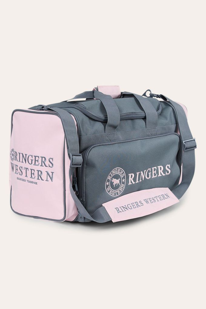 Ringers Western Rider Go Sports Bag - Charcoal/Pastel Pink
