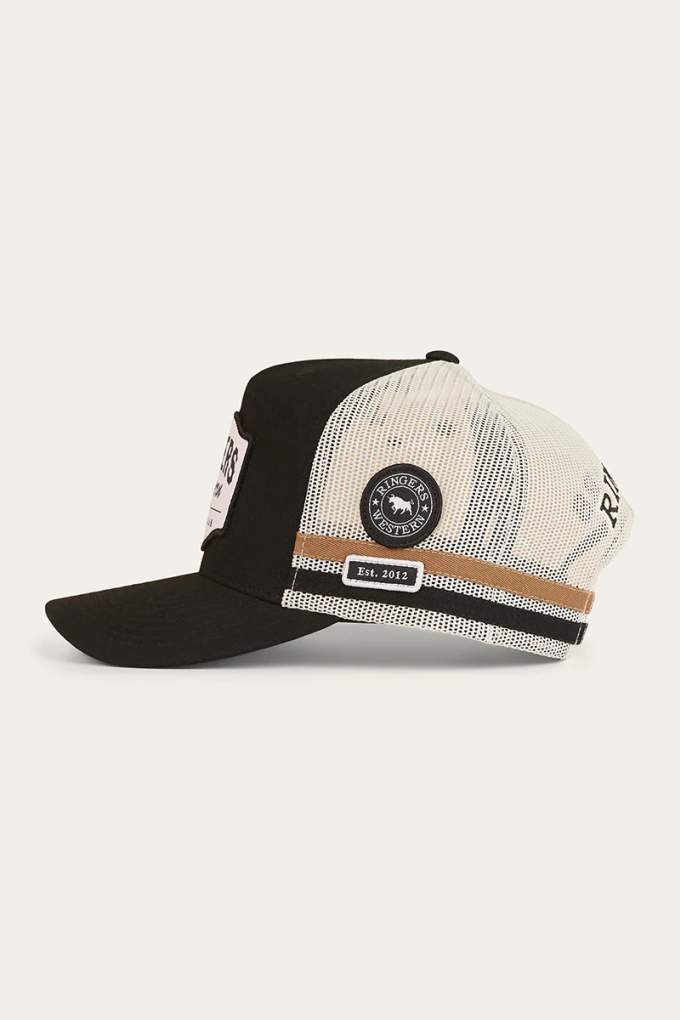 Ringers Western Country Club Deep Fit Trucker Cap Black