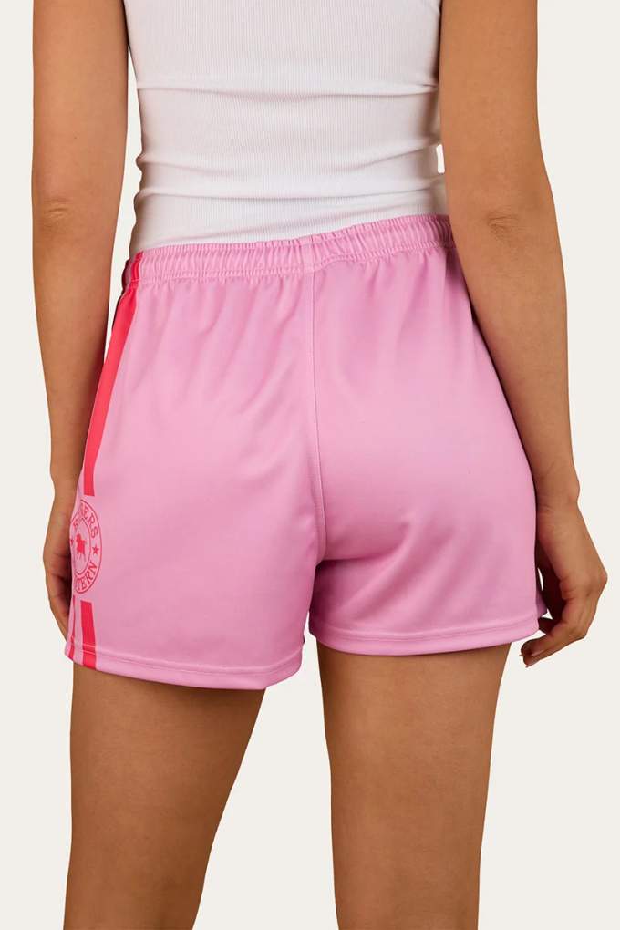Ringers Western Ladies Ringers Footy Shorts Pastel Pink