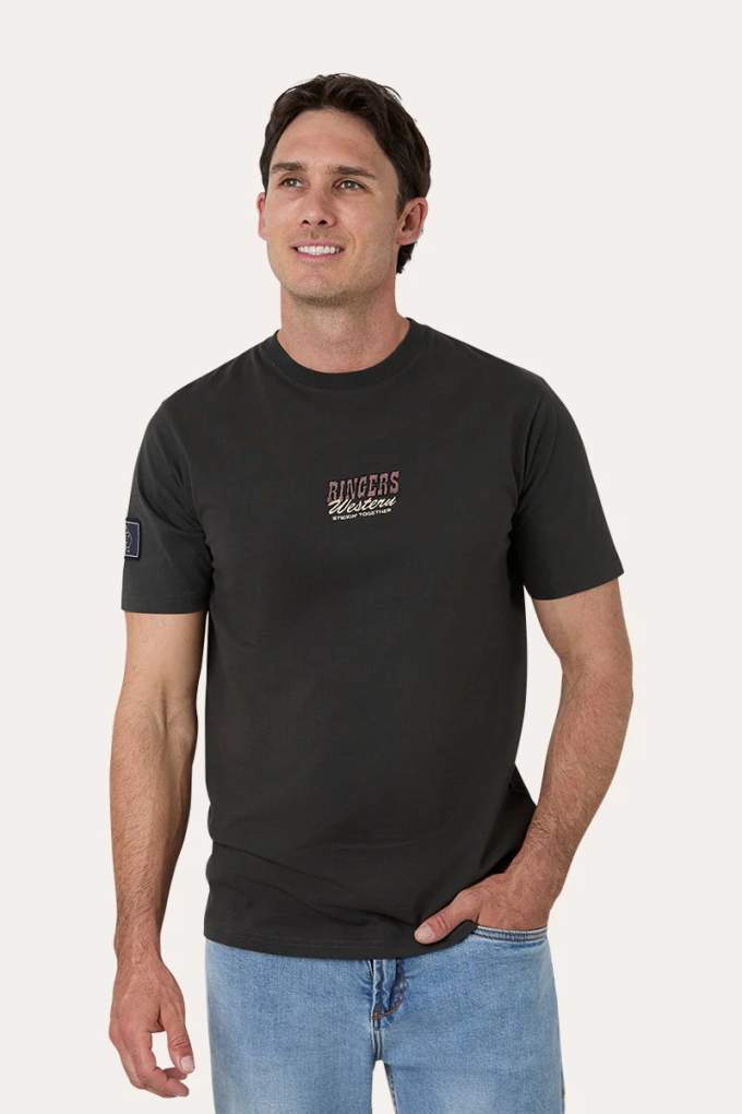 Ringers Western Mens Garbala Washed Black Tee