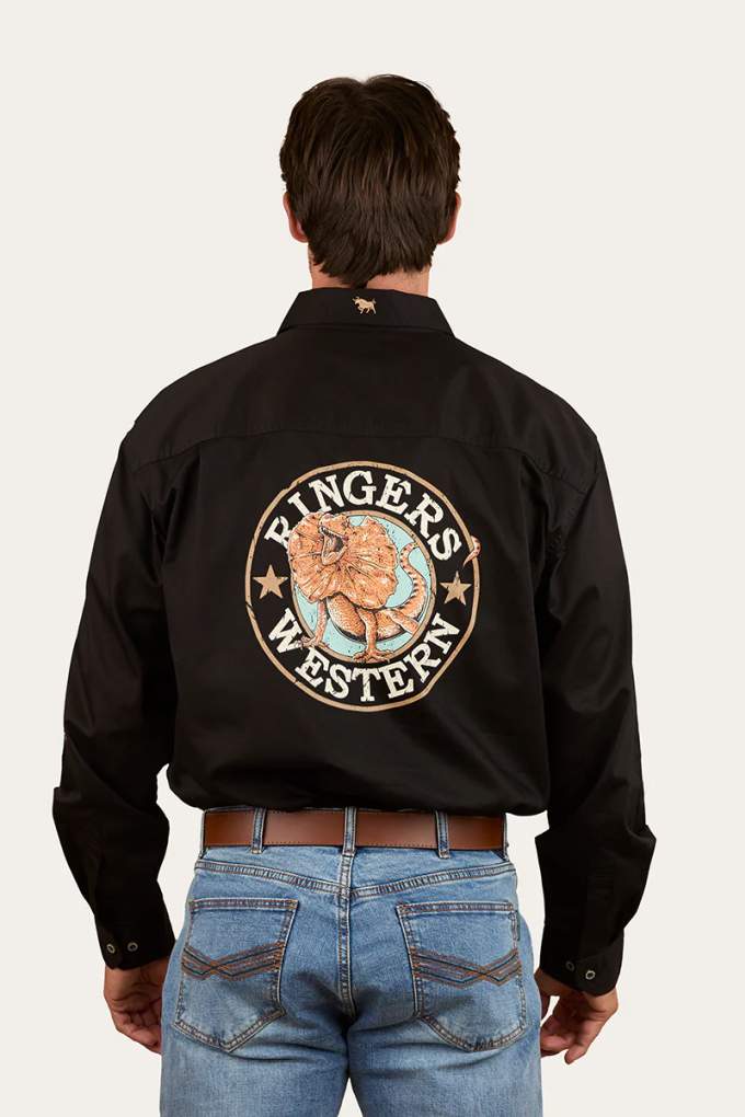 Ringers Western Mens Hawkeye Workshirt Black/Clay