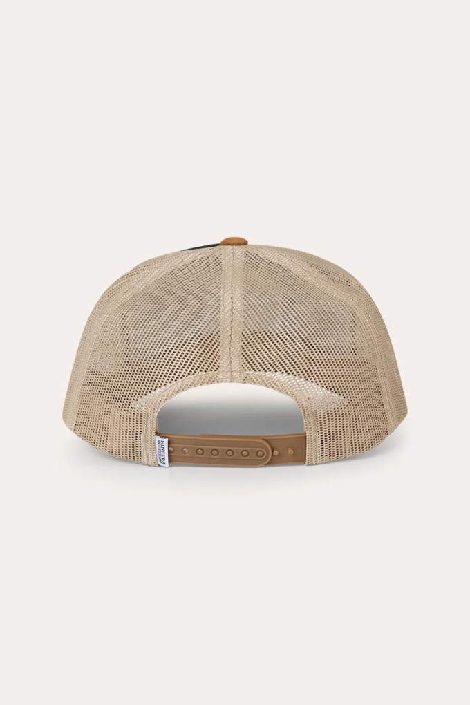 Ringers Western Outback Hide Roadhouse Black/Dark Tan Trucker Cap