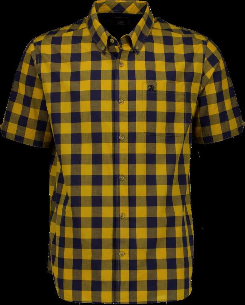 Swanndri Mens Rings Beach Navy/Amber S/S Shirt