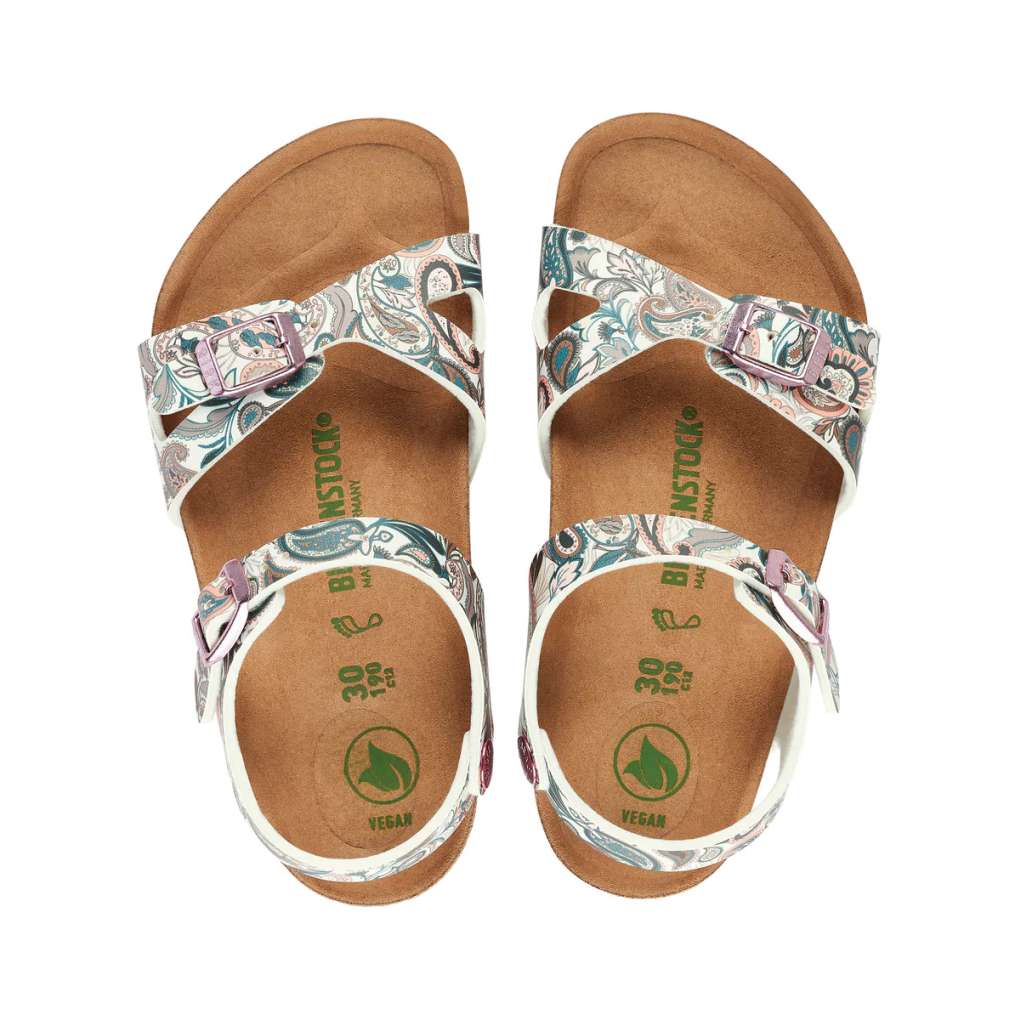 Birkenstock Kids Rio Vegan Paisley Light Rose Birko-Flor Narrow